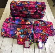 Vera Bradley Floral Fiesta 7 Piece Travel Luggage Set