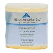 Clearly Natural Glycerine Bar Soap Unscented 3 Count 4 Oz Each (876872362)