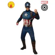 CAPTAIN AMERICA LICENSED MARVEL DELUXE ADULT COSTUME 2 x SIZES BY RUBIE'S **NEW*