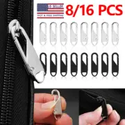 16PCS Universal Zipper Head Zipper Replacement Universal Metal Zipper Repair Kit