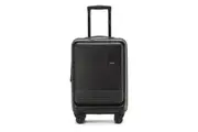 Tosca Horizon Front Lid Opening Trolley Suitcase Luggage 20" Small - Black