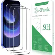 [3-Pack] Tempered Glass Screen Protector HD Clear For iPhone 16 Pro Max (6.9-inch)