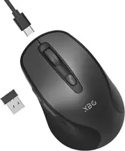 Wireless Mouse,2.4G Rechargeable Silent Wireless Mouse,with Ergonomic 6 Buttons
