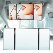 Folding 12in 3 Way car sun visor vanity mirror universal Women Make up Sunshade (for: Volkswagen)