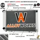 2 Row Aluminum Radiator For 1979-93 Ford Mustang Mercury Cougar GT LX 5.0L V8 MT