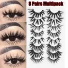Natural Eye Lash Extension 3D Mink Full Volume Lashes False Eyelashes