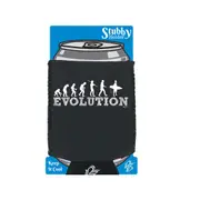Evolution Surf - Funny Novelty Stubby Holder With Base