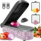Multifunctional Food Chopper - Onion, Vegetable Slicer Dicer Cutter, Potato C...