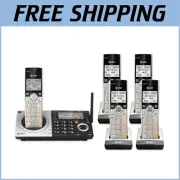 Expandable DECT 6.0 Cordless Phone with 5 Handsets & Digital Answering Machine
