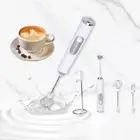 Milk Frother Rechargeable Handheld Frother 3 Gear Adjustable USB Rechargeable