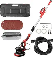Drywall Sander, 1250W Telescopic Dry Wall Sander Power Tools, Automatic Vacuum Dust with Sanded Paper Tray and Foldable Extendable Pole for Polish Dry Walls, Ceilings, Inner, Outer Walls