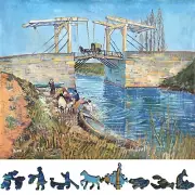 Wooden Puzzle for Adults by FoxSmartBox -265 Pieces-The Langlois Bridge at Arles