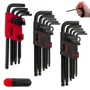36PCS Allen Wrench Set, Hex Key Set Long Arm Ball End Hex Wrench Set, SAE/Met...
