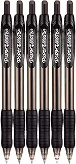 Paper Mate Profile RT Retractable Ballpoint Pen, Bold Point, 1.4mm, Black Ink, 2 Packs of 3 Pens
