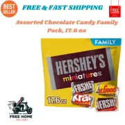 HERSHEY'S Miniatures Assorted Chocolate Candy Family Pack, 17.6 oz