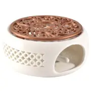 Ceramic Teapot Warmer Holder Base Tea Warmer Insulation Base Tea Coffee7401