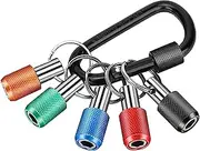 Portable Drill Bit Holder – Keychain Screwdriver Bits Storage for Hex Shank Bits | Compact Socket Organizer for Men’s Toolbox, Pocket Bit Keeper for Drill, Driver, Repair and Construction