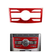 Central control multimedia key panel Carbon Fiber Sticker For Toyota Corolla red (for: Toyota)