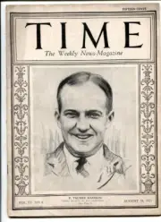 MAG: Time Magazine August 24 1925 - F Trubee Davison cover