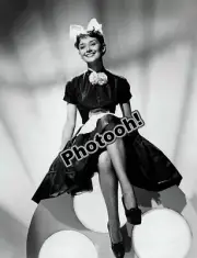 Audrey Hepburn Smiling In Bow Celebrity REPRINT RP #9343