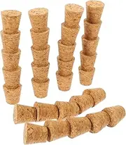 BIUDECO 30pack Bottle Corks Wine Bottle Stoppers Craft Cork Stoppers 20x15x20mm