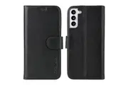 For Samsung Galaxy S22+ Plus Case iCoverLover Genuine Leather Wallet Cover Black