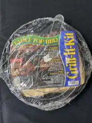 Tabletop BBQ Grill Travel Size RV Camping Tailgating Charcoal Mini Round 12”