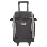 Coleman Soft Portable Cooler Wheeled Travel/Camping 42 Can 30L Black/Grey