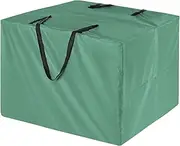 uxcell Outdoor Patio Cushion Storage Bags, 32" x 32" x 24" (l x W x H) Furniture Cushion Storage, Garden Furniture Cushion Carrying Bags for Storage Items [Green]