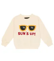 [Mini Rodini] Mini Rodini Sun's Up cotton jersey sweatshirt M 24/36 white