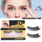 1 Pair Faux Eyelashes Soft Convenient Messy Cross Fake Eyelash Lightweight
