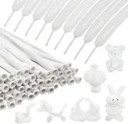 100Pcs 260 Balloons White Long Balloons for Balloon Garland Thickening Skinny La