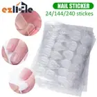 Double Sided Adhesive Press on Nail Stickers Glue Clear Tape wraps 24-240PCS