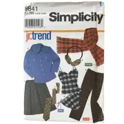 Simplicity Sewing Pattern 9841 Shirt Pants Camisole Skirt Scarf Teen 11-16