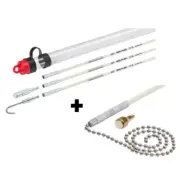 Milwaukee Electrical Fish Stick Kit High Flex Fiberglass 15 ft. Bright Glow New
