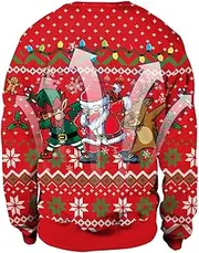 [Generic] Christmas Crewneck Sweatshirt - Christmas Sweater for Men,Christmas Theme Clothing Suitable for Theme,