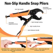 60 Sets Snap Fastener Tool Kit Heavy Duty Snap Button Tool Kit with·-