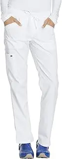 [Dickies] Womens DK106 Essense Mid Rise Straight Leg Drawstring Pant Medical Scrubs Pants