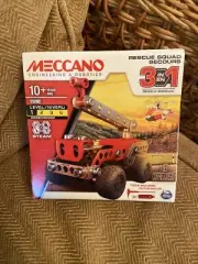 MECCANO Boxed Set 15202 Engineering & Robotics RESCUE SQUAD 3 IN 1 Age 10+ (b7)