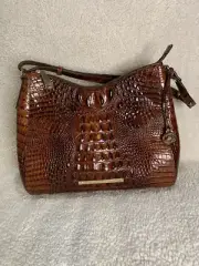 NWT Brahmin Gracie Leather Shoulder Bag in Pecan Melbourne