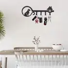 Iron Coat Hanger Wall Hanging Key Holder Multifunctional Dog Wall Rack Hook