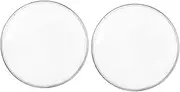 Hoement 2pcs 6in Drum Practice Pad Skin Replacement for Drum Set Polyester Film Material