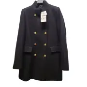 ZARA WOOL BLEND DOUBLE-BREASTED COAT SIZE S 8456 298