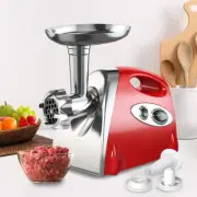 2800W Electric Meat Grinder Mincer Sausage Filler Kibbe Maker Kitchen Tool Red