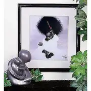 Kinks, an African American, Black Art Print by Tyree Whitehead