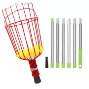 ITOPFOX Fruit Picker 96" 2.12-Lbs Long Handle Tree Pruner Tool Stainless Steel