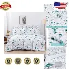 Charming Light Blue Floral King Size Comforter Set - 7 Piece All Season Bedding