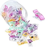 LORJE Multipurpose Sewing Clips，Sewing Clip Quilting Crafting Assorted Colors for Sewing Craft Clamps (25PCS)