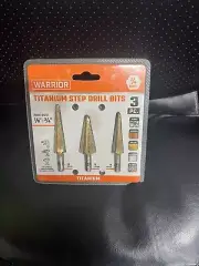 Titanium Step Drill Bit Set, 3 Piece