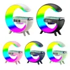 Wireless Speaker Charger Atmosphere Lamp with Alarm Clock LED Table Lamp